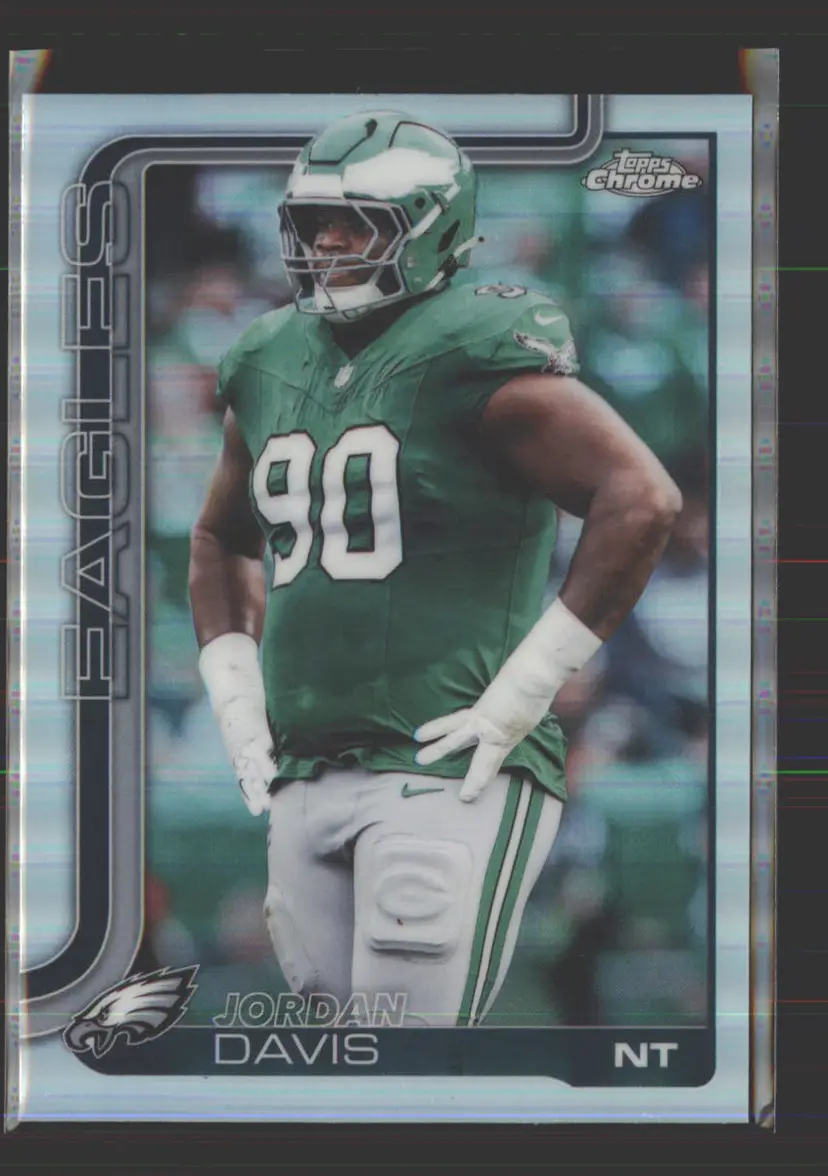 Jordan Davis 2025 Topps Chrome Refractor #249 - (142) - Philadelphia Eagles
