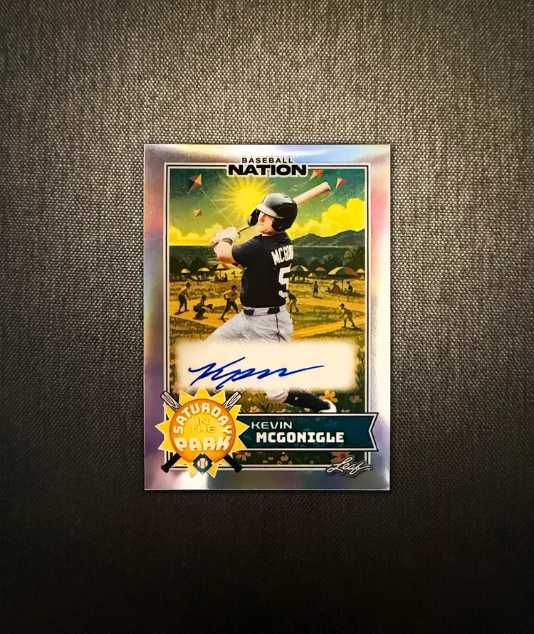 CS4 - Auc-12 / Kevin McGonigle - 2025 Leaf Baseball Nation - Saturday in the Park - Autograph - 1/15 / #SA-KMG