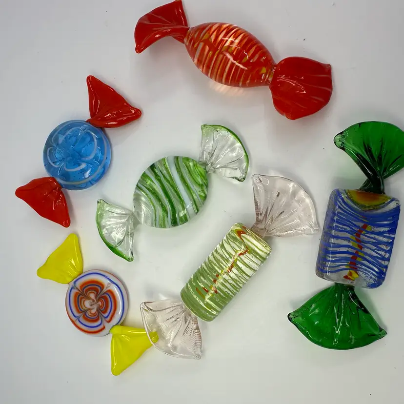 Art Glass Candies Set/6