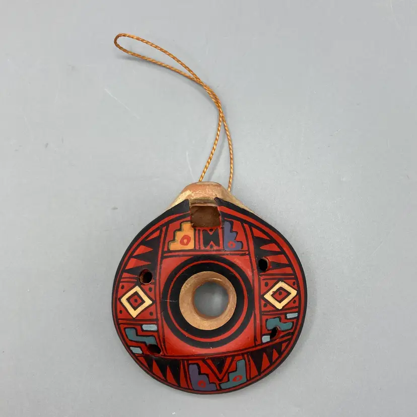 Ocarina Clay Hand Painted Whistle