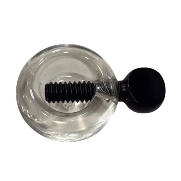 Vintage MCM Dana Plast Clear Acrylic and Black Nutcracker, Made in Denmark, Stig Jørgensen