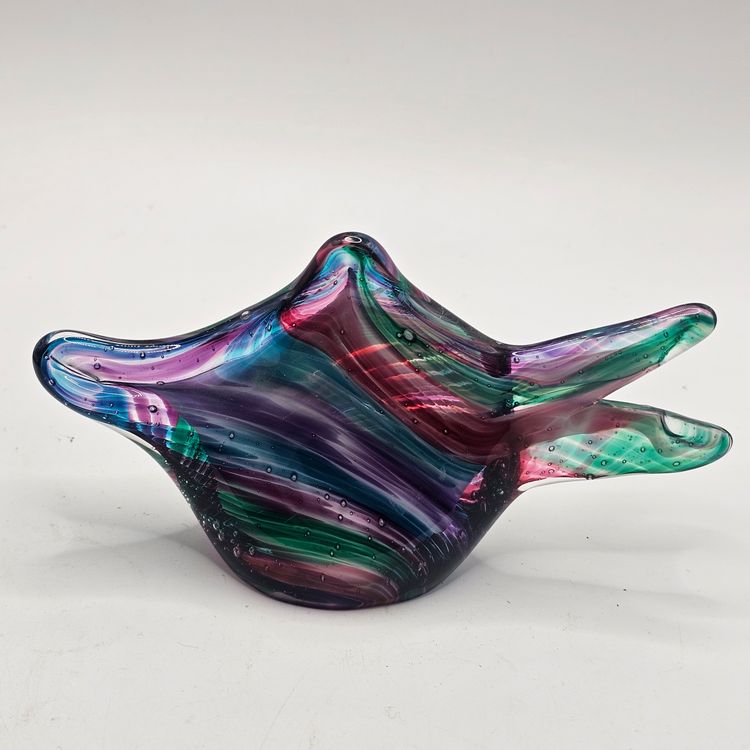 Handblown art Glass fish sculpture Figurine Paperweight