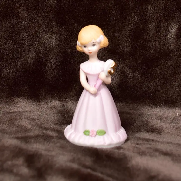 Growing Up Birthday Girls 1981 Vintage 5 Year Old Enesco Blonde