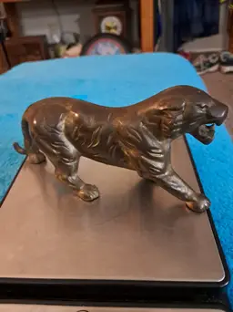 Vintage brass Tiger