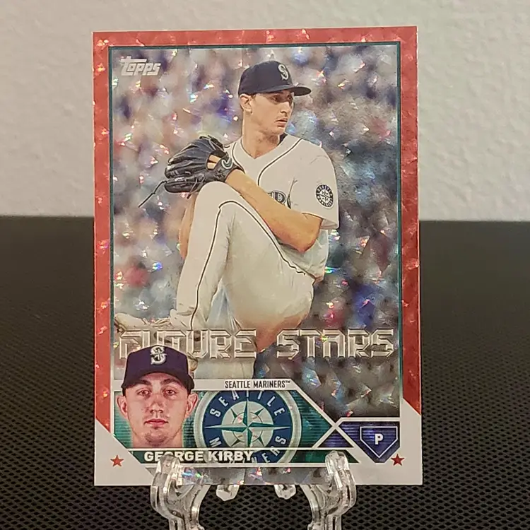George Kirby 2023 Topps Series 1 Red Foil /199 RC - Mariners