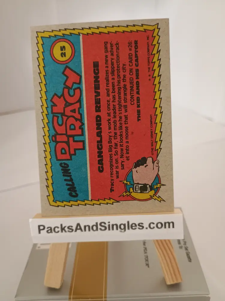 Gangland Revenge 1990 Topps Walt Disney Dick Tracy Trading Card