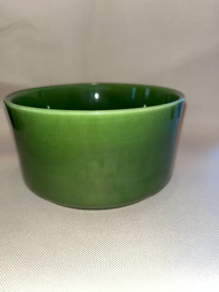 Vintage Haeger Forrest Green Pottery Bowl 6” Wide 3” Tall