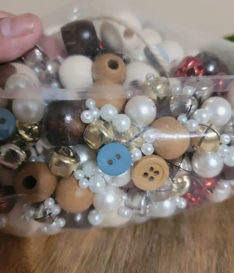 Craft Wood Beads, Buttons, Pearls and Bells