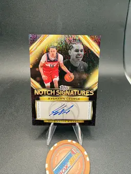 Keyshawn George Notch Signatures Auto Topps NBA 25-26 Washington Wizards