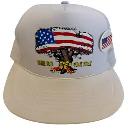 Vintage 1990’s Desert Storm Shield “Until You Come Home” Trucker Style Snapback