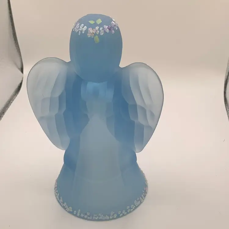 Fenton Blue Angel Handpainted by J A Green