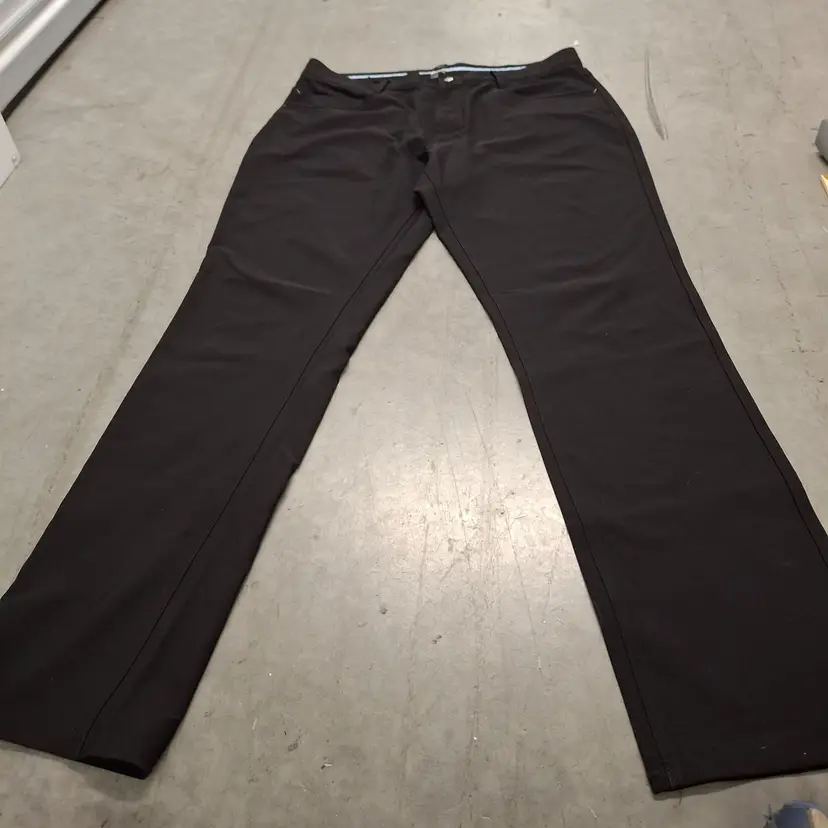 Footjoy Mens Black Athletic Fit Golf Pants Size W36/L34 Polyester/Spandex Blend