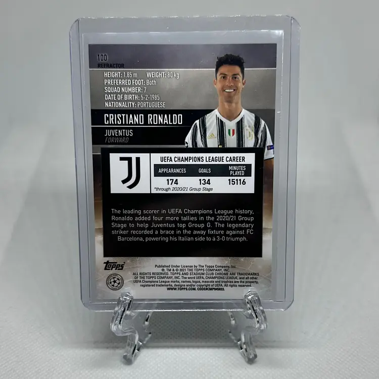 2021 Stadium Club Chrome Christiano Ronaldo   Juventus Refractor