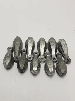 5 lbs of 8oz Bank Sinkers/Weights 10 count. 2 5 Oz Added
