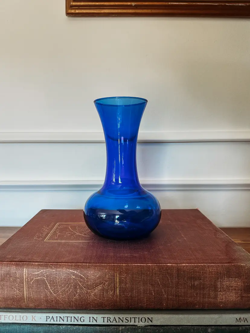 #2 Indiana Glass Cobalt Blue Vase