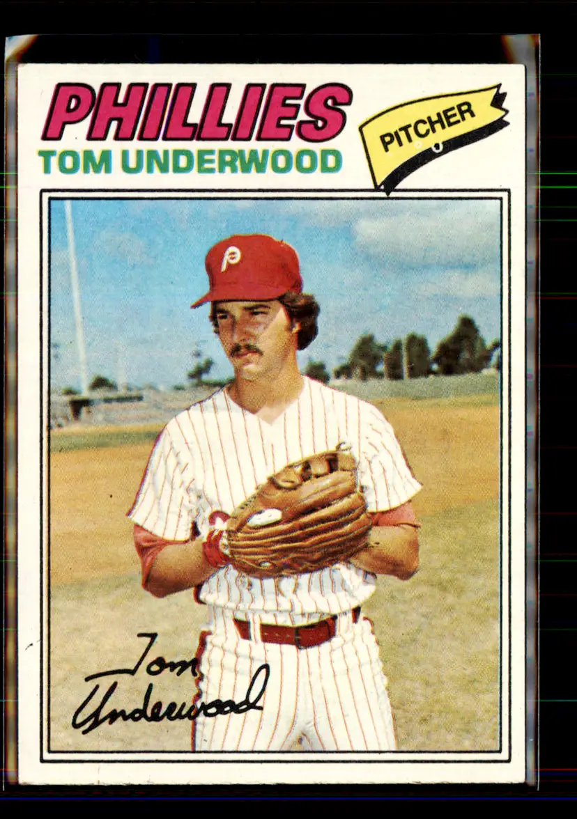 Tom Underwood 1977 Topps #217 - (144) - Philadelphia Phillies
