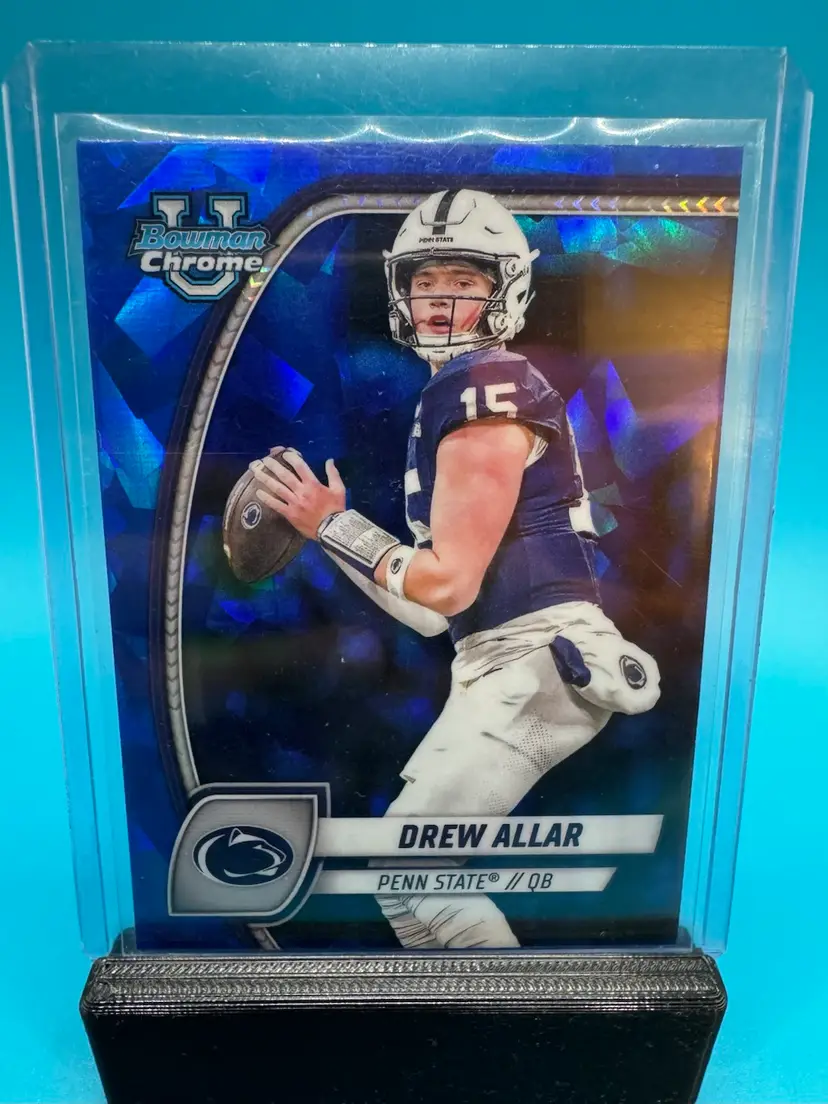 Drew Allar Bowman Chrome U Sapphire Penn State Nittany Lions