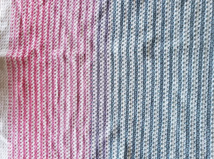 Striped Crochet Baby Blanket