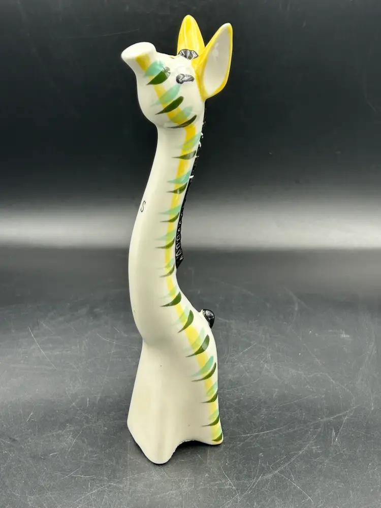 Vintage Napco Giraffe Salt Shaker Figurine 8.75”