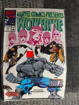 VTG 1990 Marvel Presents Wolverine & Hulk #59 Comics First Print Collectible