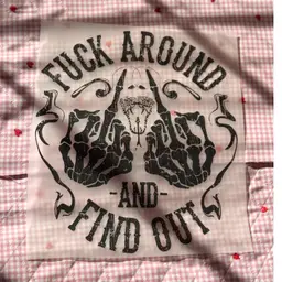 FAFO Black Design For Sizes S-M