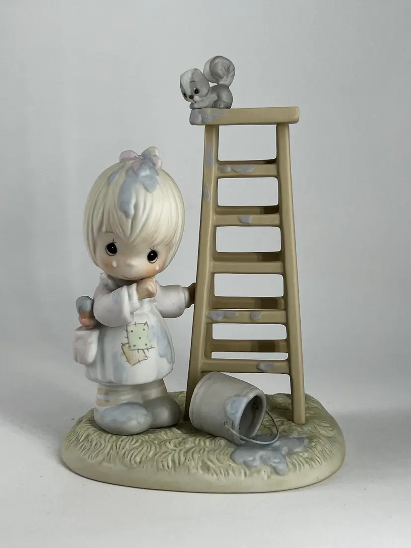 Vintage Enesco Precious Moments “My Days Are Blue Without You” with Box