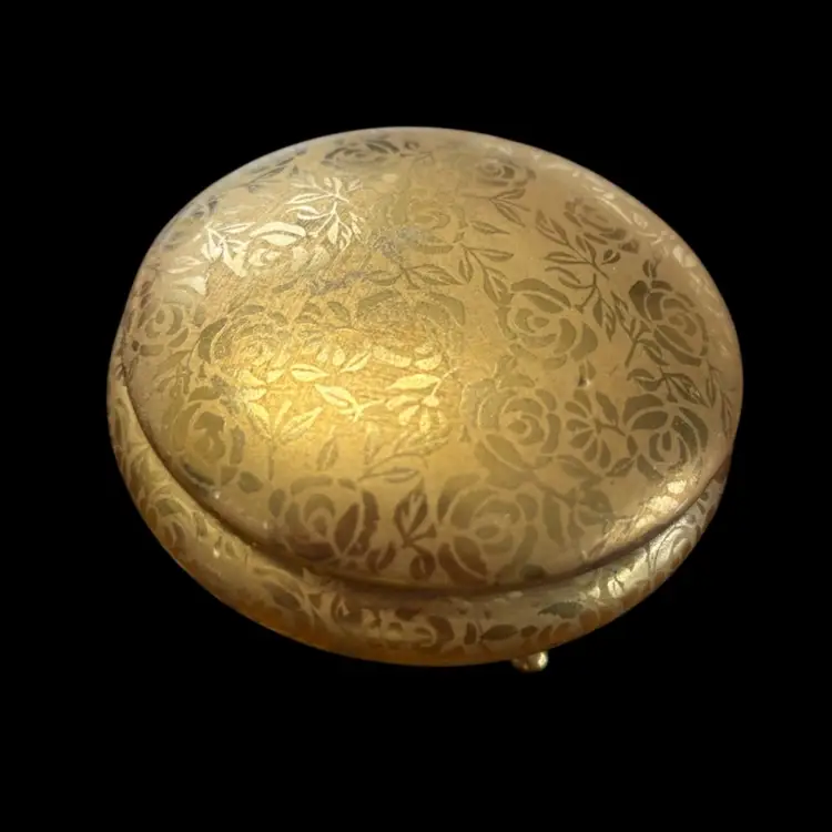 Brush Gold Trinket Box