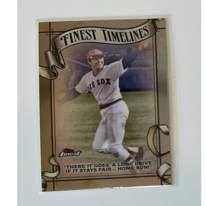 Carlton Fisk Finest Timelines Boston Red Sox