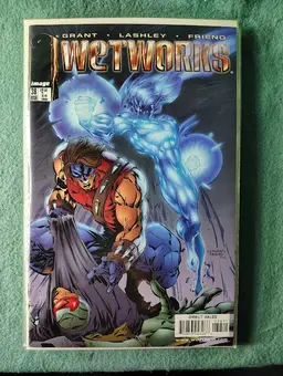 1998 Wetworks #38 Glowing Figure Cover 1st Print Direct Edition Image Comics USA