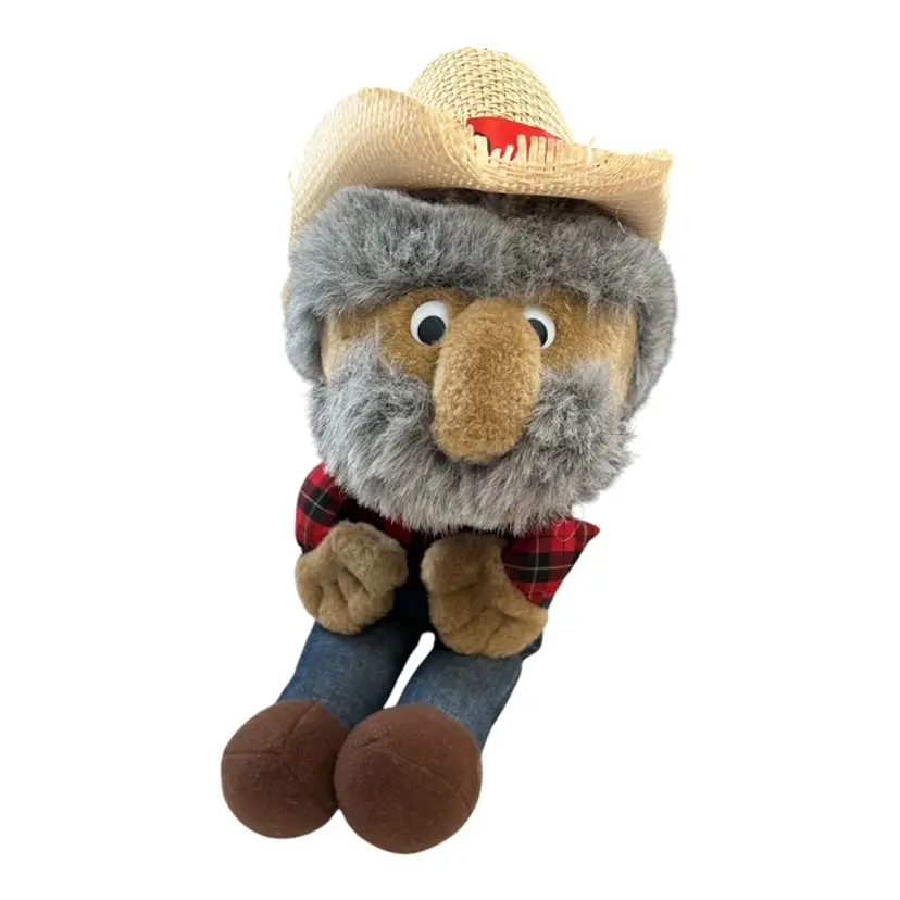 Vintage Shotgun Red Plush Doll – Hee Haw TV Show Collectible – 16”