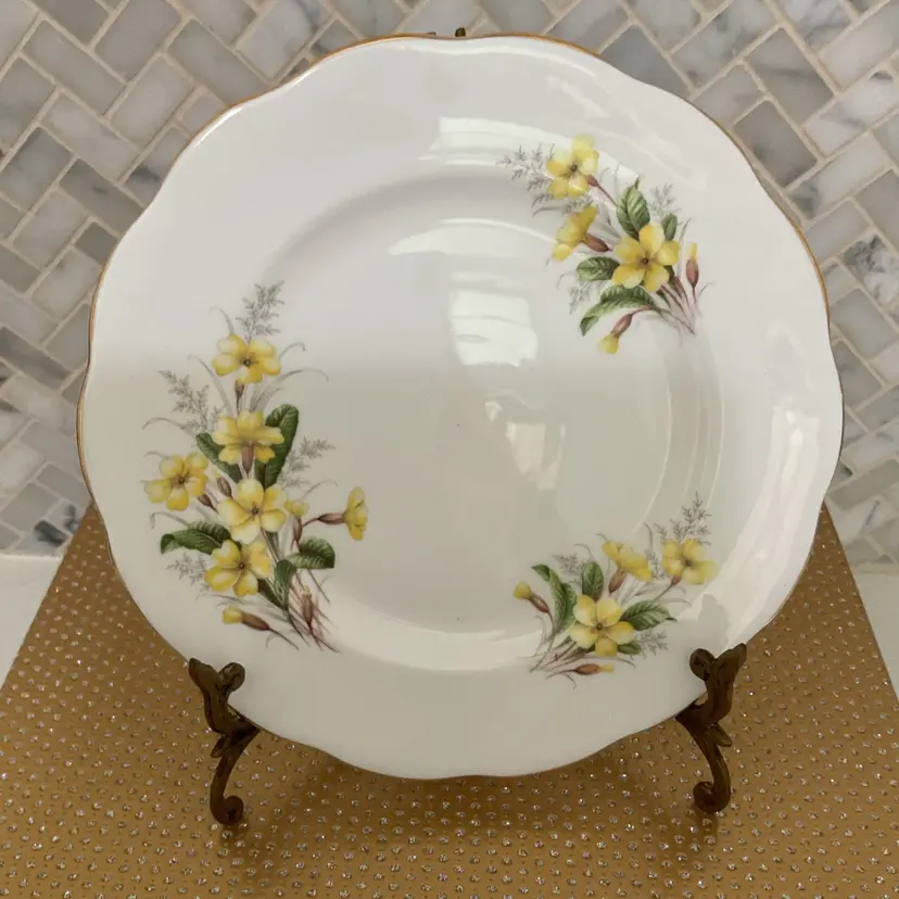 8” Royal Albert Primrose China Saucer