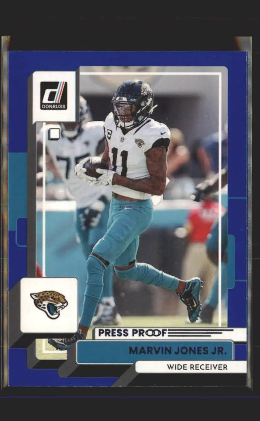2022 Donruss #59 Marvin Jones Jr. Blue Press Proof - (139) - Jacksonville Jaguars