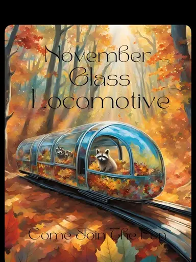Glass Locomotive Train