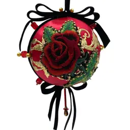 Handmade By Me Sequin & Bead Ornament