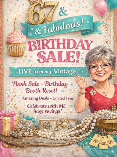 Fabulous Birthday Blowout – Vintage Booth Reset Sale! 