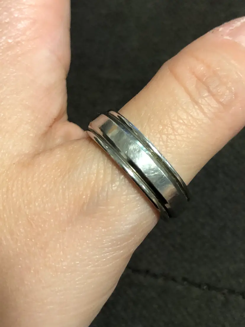 Stainless Steel Mens Ring Size 10