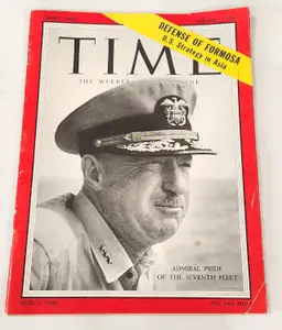 TIME Magazine, Defense of Formosa February 7, 1955 Admiral Pride Vol No. 6