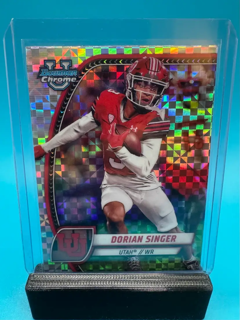 Dorian Singer Bowman Chrome U X-Fractor Utah Utes