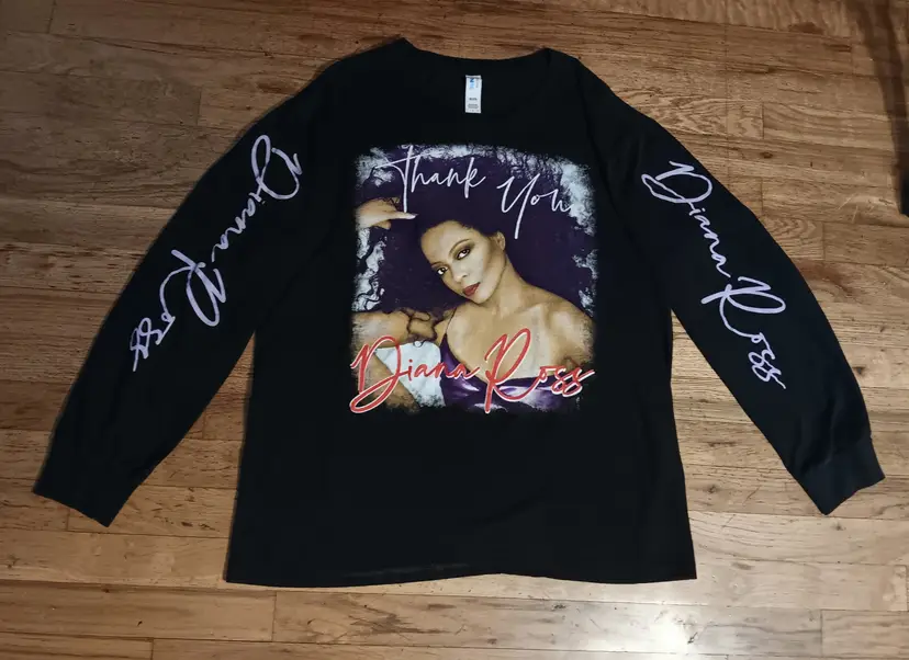 Diana Ross Thank You Concert t-shirt long sleeve las vegas diva CHER BEYONCE