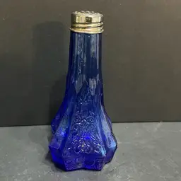 Cobalt Blue Glass Single Shaker ~5.25” x 2.5” x 2.5”