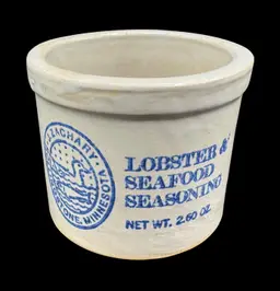 J Zachary Rollingstone Minnesota Stoneware Crock Lobster & Seafood Seasoning