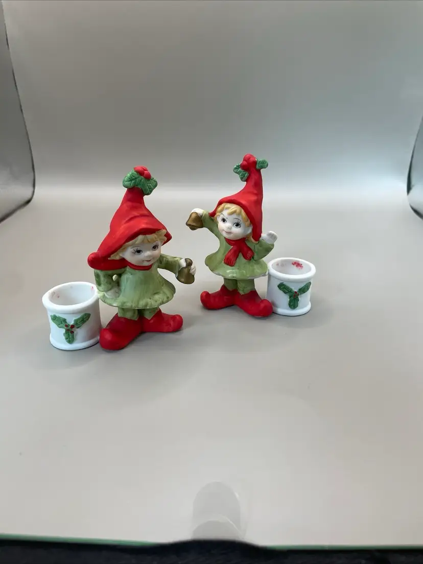 Adorable Christmas Candle Stick Holders