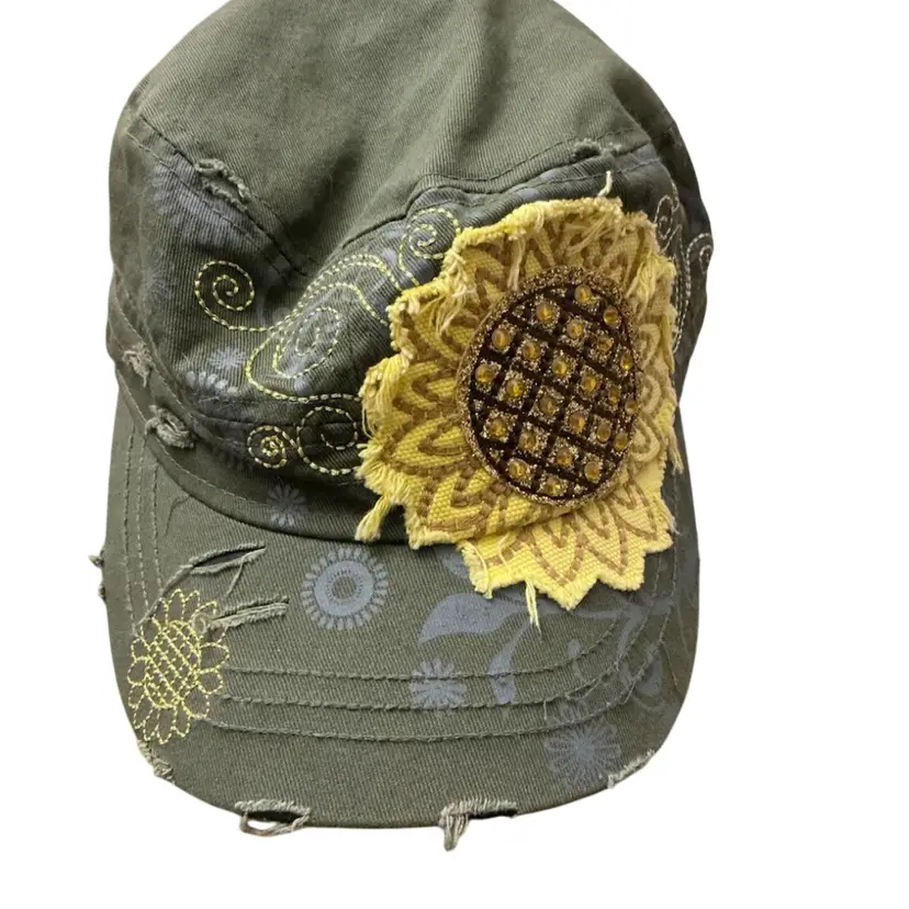 Leader Brand Distressed Military Style Cap