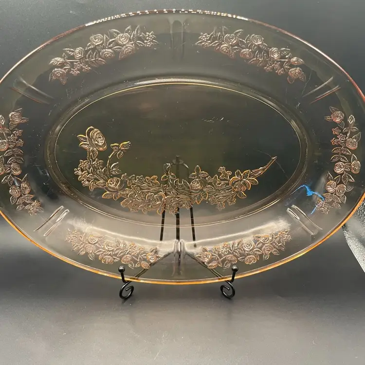 Pink Depression Platter