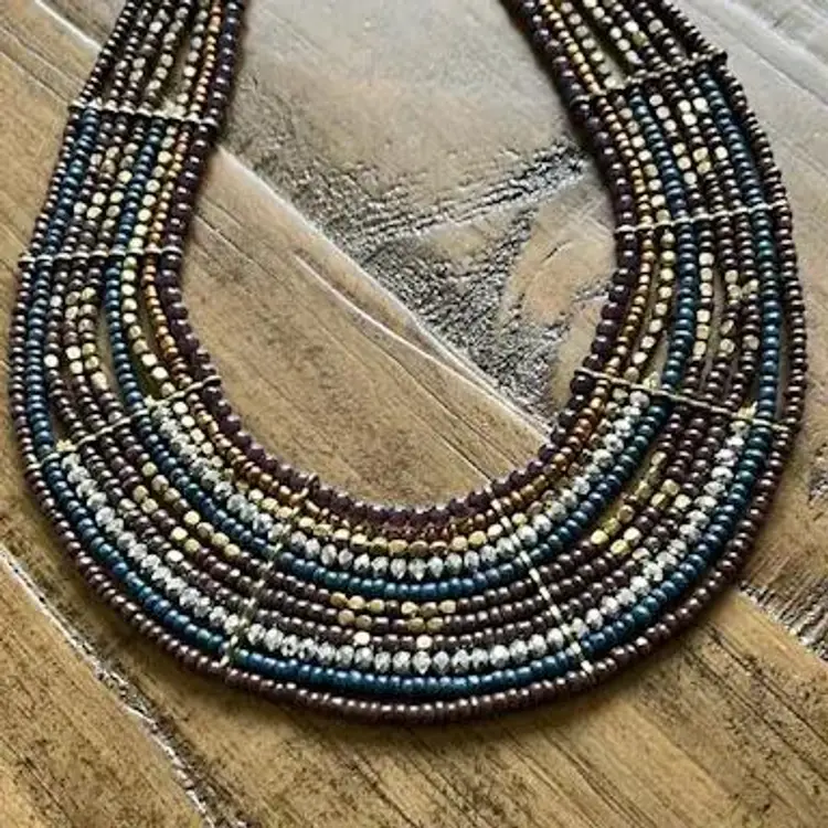 Multi Colored Beaded Necklace