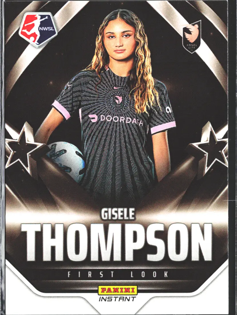 Gisele Thompson Soccer Card Limited Edition NWSL First Look 1st Panini Card - Only 169 Made! Angel City FC