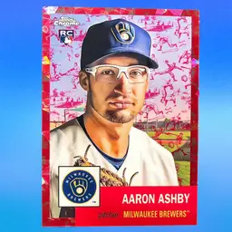 Aaron Ashby RC /100 - 2022 Topps Chrome Platinum - Platinum Toile Cream Fuschia Atomic Refractor – /100 (hobby only)
