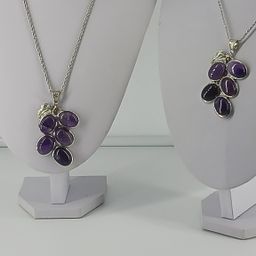 Two Amethyst Gemstone Necklaces