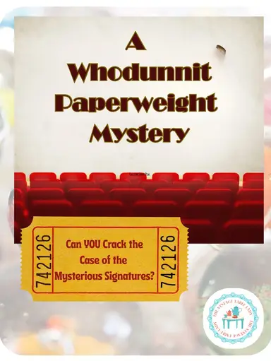 WHODUNNIT? A Sale For Paperweight Detectives with Isla (The Vintage Table Lady)