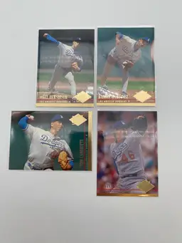 Fleer Ultra 1994 MLB Los Angeles Dodgers Lot of 4 Different Trading Cards